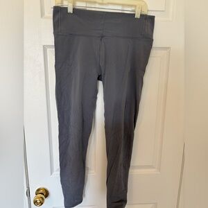 Women’s lululemon purple/grey leggings with lace bottom size 12